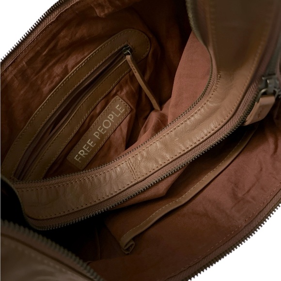 Free People Idle Slouchy Sling Bronzer Brown NEW $98! - Picture 6 of 6